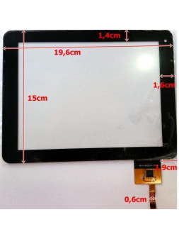 Pantalla táctil repuesto tablet china 8.9" modelo 1