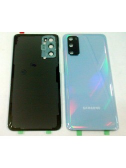 Tapa trasera o tapa bateria azul para Samsung Galaxy S20 SM-G980F mas cubierta camara