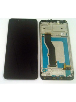 Pantalla lcd para LG K20 LM-X120EMW X120EMW mas tactil negro mas marco negro calidad premium