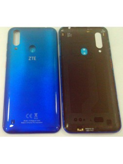 Tapa trasera o tapa bateria azul con lector huella para ZTE Blade A7 2020