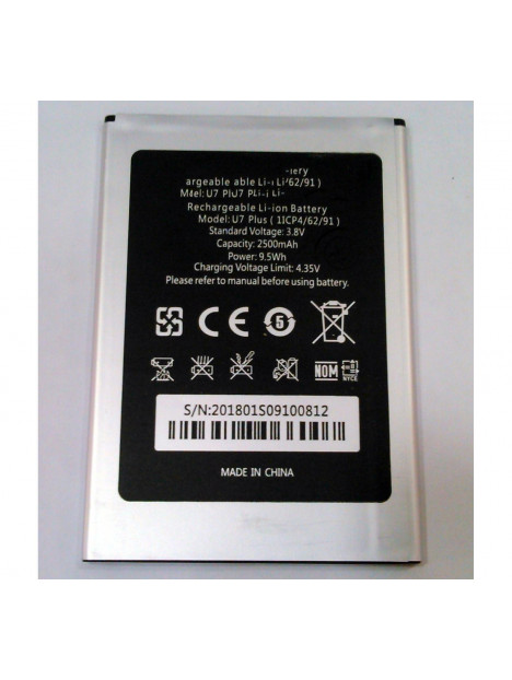 Batería Oukitel U7 plus 2500mAh