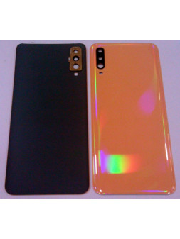 Tapa trasera o tapa bateria naranja mas lente camara para Samsung Galaxy A70 A705 Calidad Premium