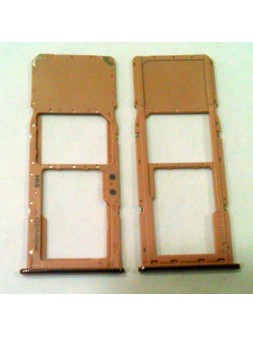 Soporte o bandeja SIM rosa para Samsung Galaxy A51 A515 calidad premium single sim