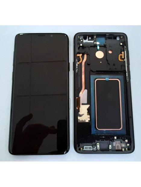 Pantalla lcd calidad oled para Samsung Galaxy S9 PLUS SM-G965F mas tactil negro mas marco negro compatible