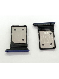 Soporte o bandeja dual sim azul para Oppo Realme X50 RMX2051 calidad premium