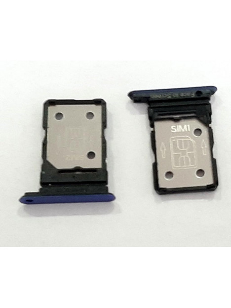 Soporte o bandeja dual sim azul para Oppo Realme X50 RMX2051 calidad premium