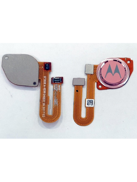 Flex boton home rosa para Motorola Moto G9 Play calidad premium
