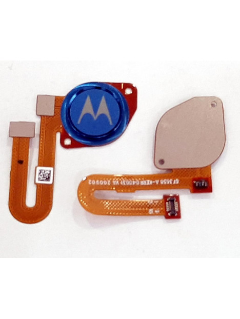 Flex boton home azul claro para Motorola Moto G9 Play calidad premium