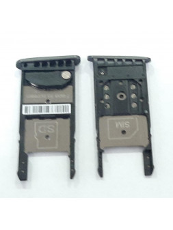 Soporte o bandeja single sim negra para Motorola Moto G5 XT1671 calidad premium xt1672 xt1676 xt1677