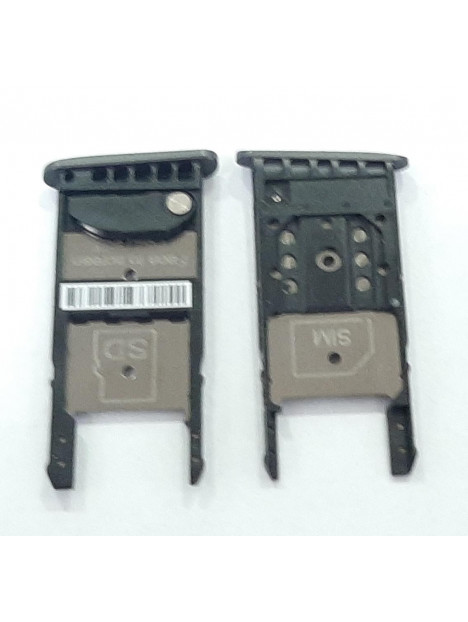 Soporte o bandeja single sim negra para Motorola Moto G5 XT1671 calidad premium xt1672 xt1676 xt1677