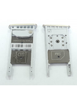 Soporte o bandeja single sim doradad para Motorola Moto G5 XT1671 calidad premium xt1672 xt1676 xt1677