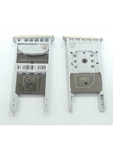 Soporte o bandeja single sim doradad para Motorola Moto G5 XT1671 calidad premium xt1672 xt1676 xt1677