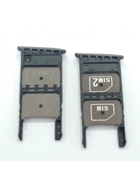 Soporte o bandeja dual sim negra para Motorola Moto G5 XT1671 calidad premium xt1672 xt1676 xt1677