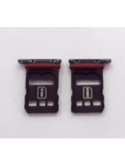 Soporte o bandeja dual sim negra para Huawei Mate 40 Pro NOH-AN00 NOH-NX9 calidad premium