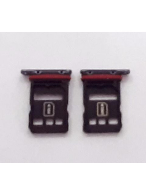 Soporte o bandeja dual sim negra para Huawei Mate 40 Pro NOH-AN00 NOH-NX9 calidad premium