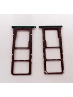 Soporte o bandeja dual sim verde para Huawei P Smart 2021 Honor 10X Lite Y7A calidad premium