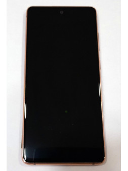 Pantalla lcd GH82-24219B GH82-23495B para Samsung Galaxy S20 FE 4G SM-G780F mas tactil negro mas marco Cloud Orange