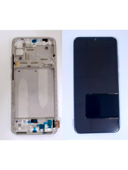 Pantalla lcd para Xiaomi Mi A3 MZB7940EU mas tactil negro mas marco plata compatible