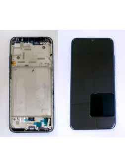 Pantalla lcd para Xiaomi Mi A3 MZB7940EU mas tactil negro mas marco azul compatible