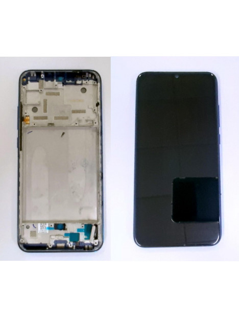 Pantalla lcd para Xiaomi Mi A3 MZB7940EU mas tactil negro mas marco azul compatible