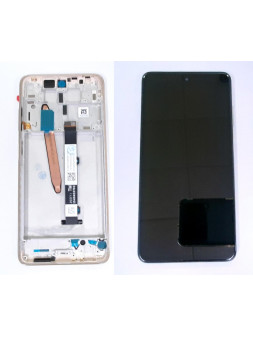 Pantalla lcd para Xiaomi POCO X3 mas tactil negro mas marco dorado calidad premium