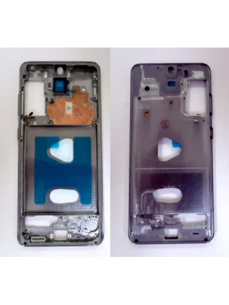 Carcasa central o marco gris para Samsung Galaxy S20 G980F SM-G980F SM-G980 calidad premium