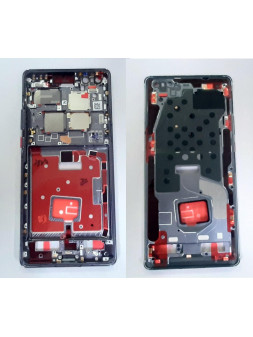 Carcasa central o marco negro para Huawei Mate 40 Pro NOH-AN00 NOH-NX9 calidad premium