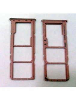 Soporte o bandeja SIM rosa para Samsung Galaxy A51 A515 calidad premium dual sim