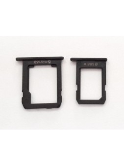 Set soporte o bandeja sim y sd negros para Samsung Galaxy Tab S2 9.7 T810 T815 T813N T819N calidad premium