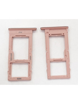 Soporte o bandeja single sim rosa para Samsung Galaxy A51 5G calidad premium