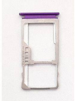 Soporte o bandeja sim purpura para Oukitel C21 calidad premium