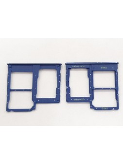Soporte o bandeja dual sim azul para Samsung Galaxy A41 A415F calidad premium