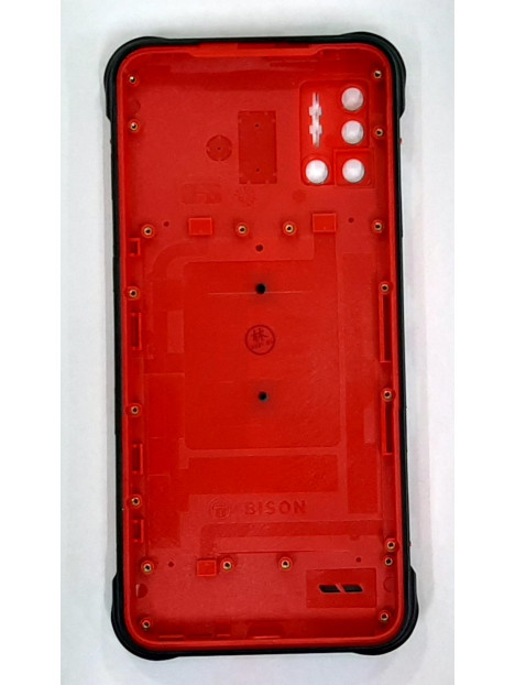 Tapa trasera o tapa bateria roja para Umidigi Bison