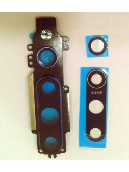 Lente mas marco camara negra para Xiaomi Mi 10 5G calidad premium