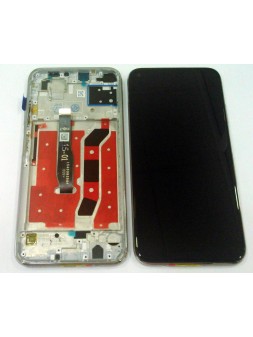 Pantalla LCD para Huawei P40 lite mas tactil negro mas marco rosa calidad premium