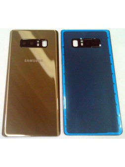 Tapa trasera o tapa bateria dorada para SAMSUNG GALAXY NOTE 8 N950F mas lente camara calidad premium