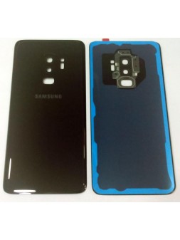 tapa trasera o tapa bateria negra para SAMSUNG GALAXY S9 PLUS G965F mas lente camara calidad premium
