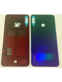 Tapa trasera o tapa bateria azul aurora para Huawei P40 Lite E calidad premium