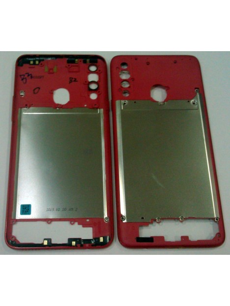 Carcasa o marco frontal rojo para Samsung Galaxy A20S A207 calidad premium