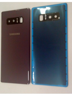 tapa trasera o tapa bateria gris para SAMSUNG GALAXY NOTE 8 N950F mas lente camara calidad premium