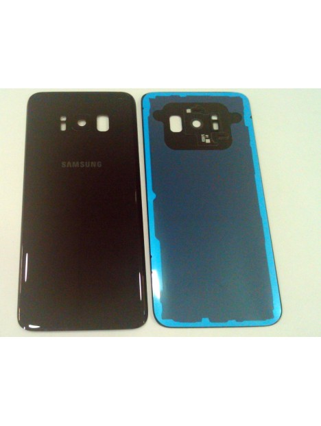 Tapa trasera o tapa bateria negra para SAMSUNG GALAXY S8 G950F mas lente camara calidad premium