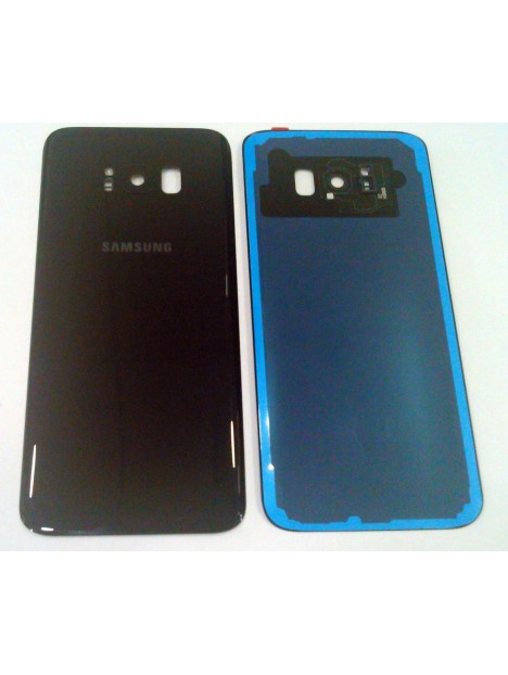 tapa trasera o tapa bateria negra para SAMSUNG GALAXY S8 Plus G955F mas lente camara calidad premium