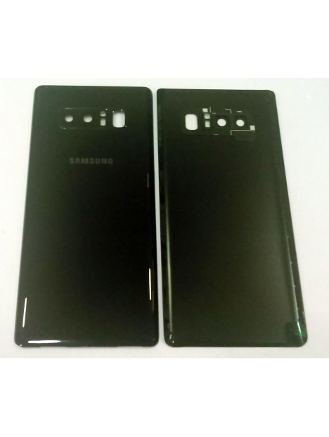 tapa trasera o tapa bateria negra para SAMSUNG GALAXY NOTE 8 N950F mas lente camara calidad premium