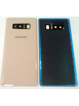 Tapa trasera o tapa bateria rosa para SAMSUNG GALAXY NOTE 8 N950F mas lente camara calidad premium