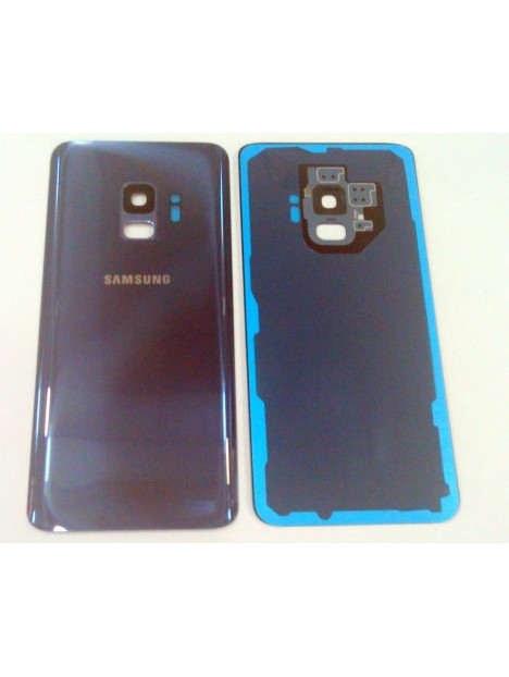 tapa trasera o tapa bateria azul para SAMSUNG GALAXY S9 G960F mas lente camara calidad premium