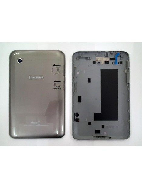 Tapa trasera o tapa bateria gris para SAMSUNG GALAXY TAB 2 7.0 P3100 calidad premium
