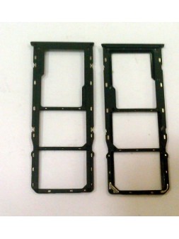 Soporte o bandeja SIM negra para Realme 5 Pro RMX1971 Calidad Premium