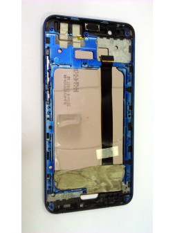 Pantalla LCD mas tactil negro mas marco azul para Blackview P6000 Calidad Premium