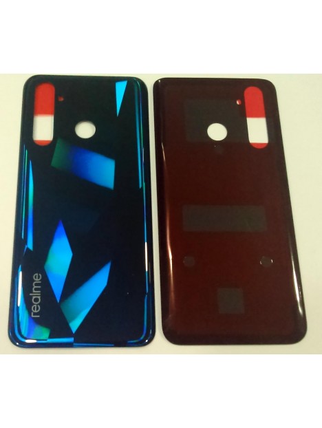 Tapa trasera o tapa bateria azul para Realme 5 Pro RMX1971 Calidad Premium