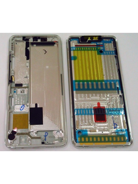 Carcasa o marco frontal blanco para Xiaomi Mi CC9 Pro  Xiaomi Mi Note 10 Calidad Premium